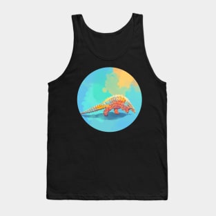 Armored Cuteness - Pangolin Illustration Tank Top